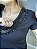 Tshirt Feminina Decote V Preto Samira - Imagem 3