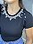 Tshirt Feminina Decote Redondo Preta Lorraine - Imagem 2
