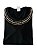 Tshirt Feminina Decote Redondo Preta Nicoly - Imagem 1