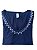 Tshirt Feminina Decote V Marinho Thayla - Imagem 1
