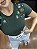 Tshirt Feminina Decote Redondo Verde Stella - Imagem 1