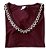 Tshirt Decote V Feminina Vinho Dandara - Imagem 1