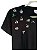 Tshirt Feminina Decote Redondo Preto Insetos - Imagem 2