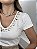 Tshirt Feminina Decote V Off White Isabel - Imagem 3