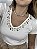 Tshirt Feminina Decote V Off White Isabel - Imagem 1