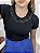 Tshirt Feminina Decote Redondo Preto Sheila - Imagem 1