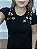 Tshirt Feminina Decote Redondo Preta Stella - Imagem 1