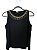 Regata Feminina Preta Monique - Imagem 1