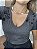 Tshirt Feminina Decote V Chumbo Ingrid - Imagem 1