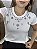 Tshirt Feminina Decote Redondo Off White Fiona - Imagem 2