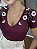 Tshirt Feminina Decote V Vinho Classy - Imagem 2