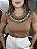 Tshirt Feminina Decote Redondo Caramelo Agatha - Imagem 1