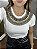 Tshirt Feminina Decote Redondo Off White Agatha - Imagem 3