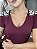 Tshirt Feminina Decote V Vinho Camila - Imagem 2