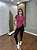 Tshirt Feminina Decote Redondo Fucsia Tais - Imagem 3