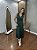 Vestido Midi Decote V Babado Verde - Imagem 2