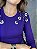 Blusa Manga Longa Decote Redondo Roxa Classy - Imagem 4