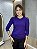 Blusa Manga Longa Decote Redondo Roxa Eliete - Imagem 3