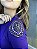 Blusa Manga Longa Decote Redondo Roxa Eliete - Imagem 1