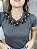 Tshirt Feminina Decote Redondo Chumbo Sandra - Imagem 1