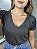 Tshirt Feminina Decote V Chumbo Rhanna - Imagem 4
