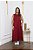 Vestido Midi Evasê Estela Vinho - Imagem 1