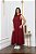Vestido Midi Evasê Estela Vinho - Imagem 2