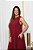 Vestido Midi Evasê Estela Vinho - Imagem 3