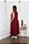 Vestido Midi Evasê Estela Vinho - Imagem 5