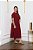 Vestido Midi com Bolso Vinho Joana - Imagem 2