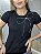 Tshirt Feminina Decote Redondo Preta Laço Strass - Imagem 2