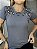 Tshirt Feminina Decote Redondo Azul Jeans Mikaela - Imagem 1