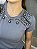 Tshirt Feminina Decote Redondo Azul Jeans Mikaela - Imagem 4