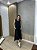 Vestido Midi Evasê Preto Dalva - Imagem 1