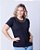 Tshirt Feminina Decote Redondo Preta Isla - Imagem 2