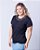 Tshirt Feminina Decote Redondo Preta Isla - Imagem 4