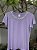 Tshirt Feminina Decote Redondo Lilás Dalva - Imagem 1
