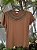 Tshirt Decote Redondo Caramelo Jasmine - Imagem 1