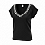 Blusa Soltinha Decote V Preta Melissa - Imagem 1