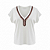 Blusa Soltinha Decote V Off White Kendall - Imagem 1