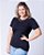 Tshirt Feminina Decote Redondo Preta Otavia chatom ouro velho - Imagem 4