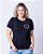 Tshirt Feminina Decote Redondo Preta Coração - Imagem 2