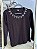 Blusa Feminina Manga Longa Marrom Diana - Imagem 3