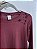 Blusa Feminina Manga Longa Vinho Ingrid - Imagem 2