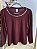 Blusa Feminina Manga Longa Vinho Duquesa - Imagem 2