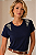 Tshirt Feminina Decote Redondo Marinho Sarah - Imagem 1