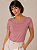Tshirt Feminina Decote Redondo Rosé Carmem - Imagem 1