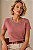 Tshirt Feminina Decote Redondo Rosé Duquesa - Imagem 1