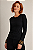 Blusa Feminina Manga Longa Preta Bourbon - Imagem 1