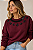 Moletom Feminino Vinho Black Bloom - Imagem 1